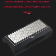 Diamond Double-sided Sharpening Stone 400#/1000# With Coarse And Fine Grit And Non-slip Base - Suitable For Kitchen Knives, Chisels, Axes, And Woodworking Tools, Providing Practical Gifts For The Home - black by China Dropship