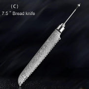 Damascus Knife Embryo High Hardness Kitchen Knives 8DPDMCR1 180mm by China Dropship