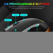 IMICE X6 Wired RGB Gaming Mouse — 6-Button Precision Control | PC Gaming by Mead's Supply & Equipment Outfitters limited