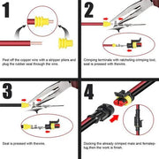 352pcs Waterproof Car Auto Electrical Wire Connector Plug 1-4 Pin Way Plug Kit by salelink.co.nz