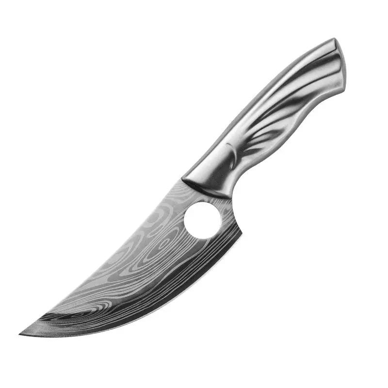 Damascus Stainless Steel Bone Knife For Kitchen Bone cutting knife by China Dropship