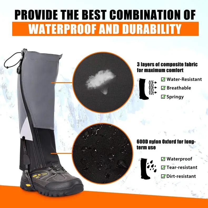 Amazon Outdoor Hiking Gaiters for Sand and Snow by Mead's Supply & Equipment Outfitters limited