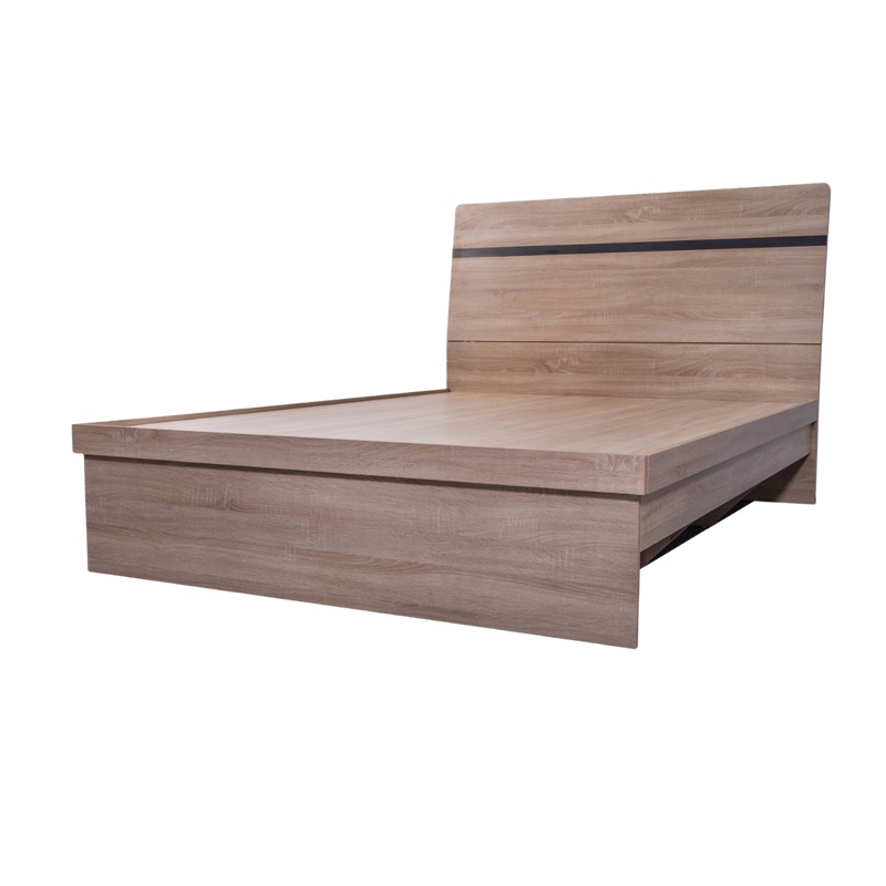 'Byron' Light Oak Bed frame with Storage King by sue-e furniture