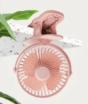 USB Mini Clip Fan Silent Rechargeable For Dorm Rooms by Action Outdoors Limited