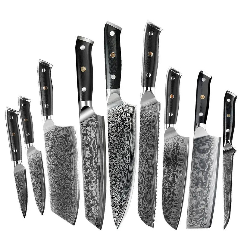 Damascus G10 Handle Household Chefs Knife For Slicing Meat And Vegetables Small Kitchen Knife by China Dropship