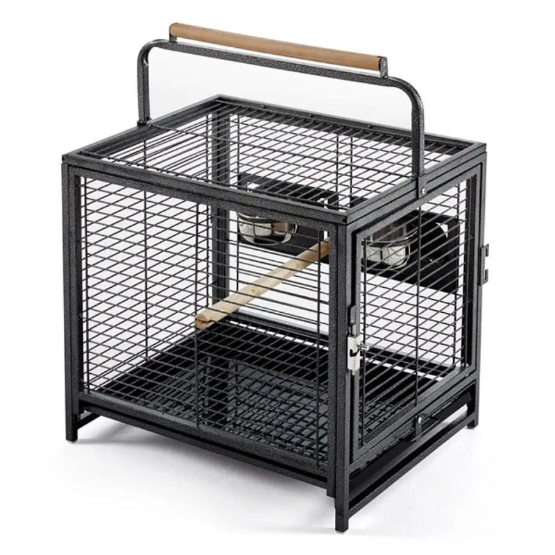 26" Wrought Iron Travel Bird Cage Carrier for Small to Medium Sized Birds by Yaheetech