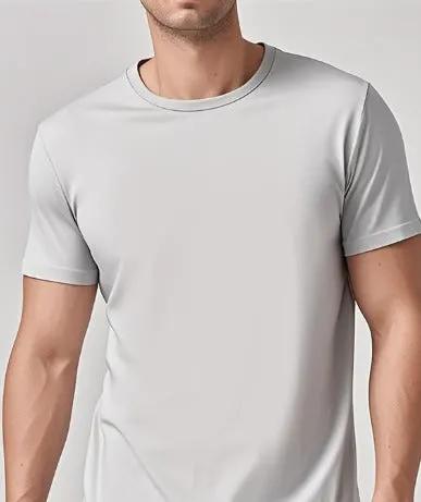 Solid Casual Short-Sleeve Crewneck T-Shirt by Mead's Supply & Equipment Outfitters limited