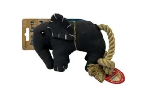 Animal Addiction Limited Dog Toys Paws 4 Earth Dog Toy, Elephant with Rope Tail Paws 4 Earth Dog Toy, Elephant with Rope Tail
