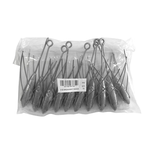 Breakaway Sinker Bulk Pack 3oz (10 per pack) by NZ Diver
