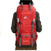 Mead's Supply & Equipment Outfitters limited Backpacks & Hiking Bags 60L Hiking Backpack with Rain Cover — Lightweight Nylon Trekking Pack 60L Hiking Backpack with Rain Cover — Lightweight Nylon Trekking Pack