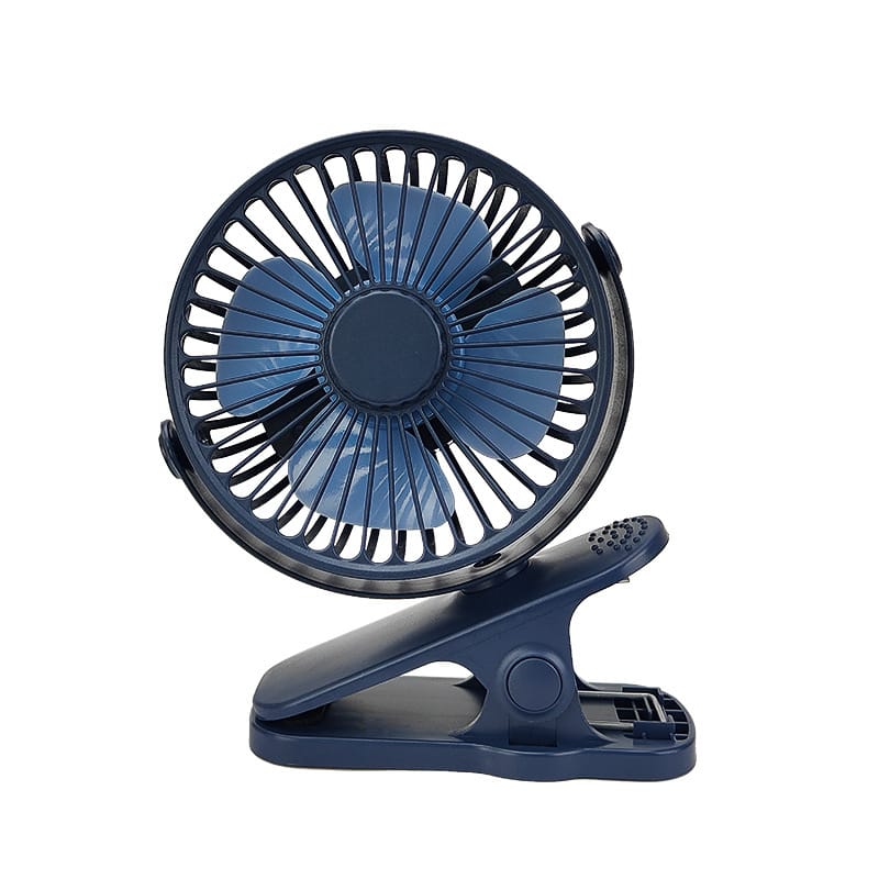 USB Mini Clip Fan Silent Rechargeable For Dorm Rooms by Action Outdoors Limited