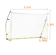 1.8x3.6m Portable Football Goal Net Set by salelink.co.nz