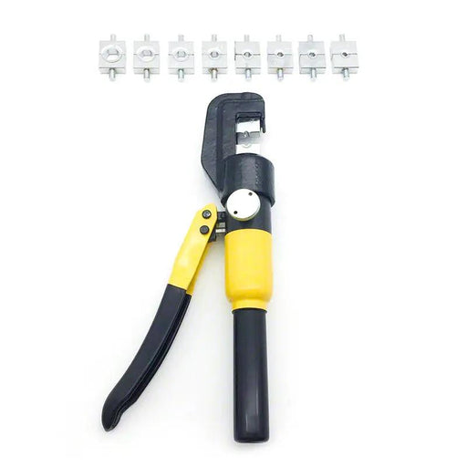 Hydraulic Crimping Tool 8 Ton Wire Force Terminal Crimper Cable 9 Dies 4-70mm by salelink.co.nz
