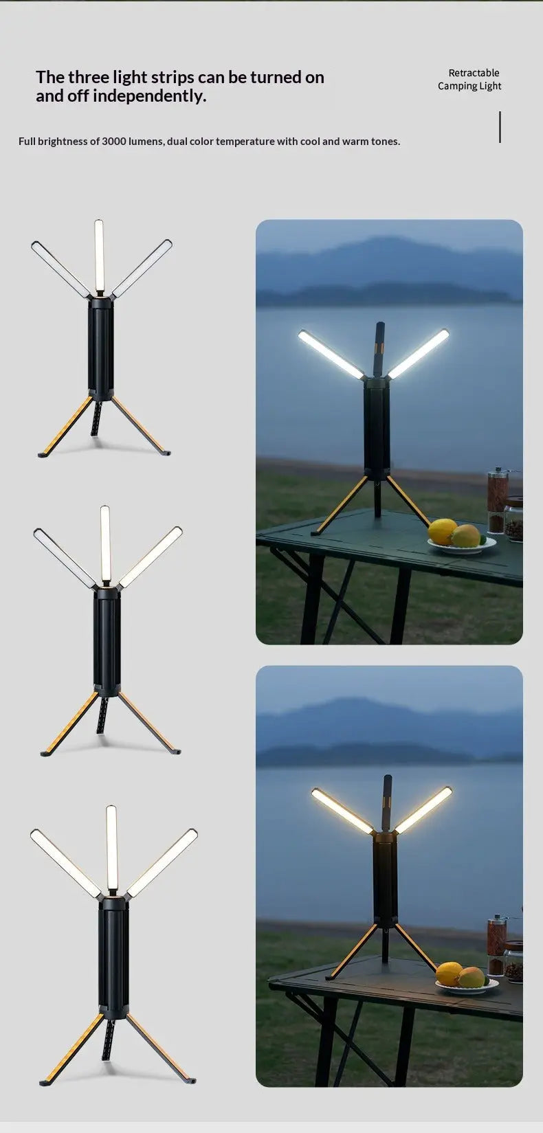 Action Outdoors Limited Outdoor Telescopic Camping Light Outdoor Telescopic Camping Light