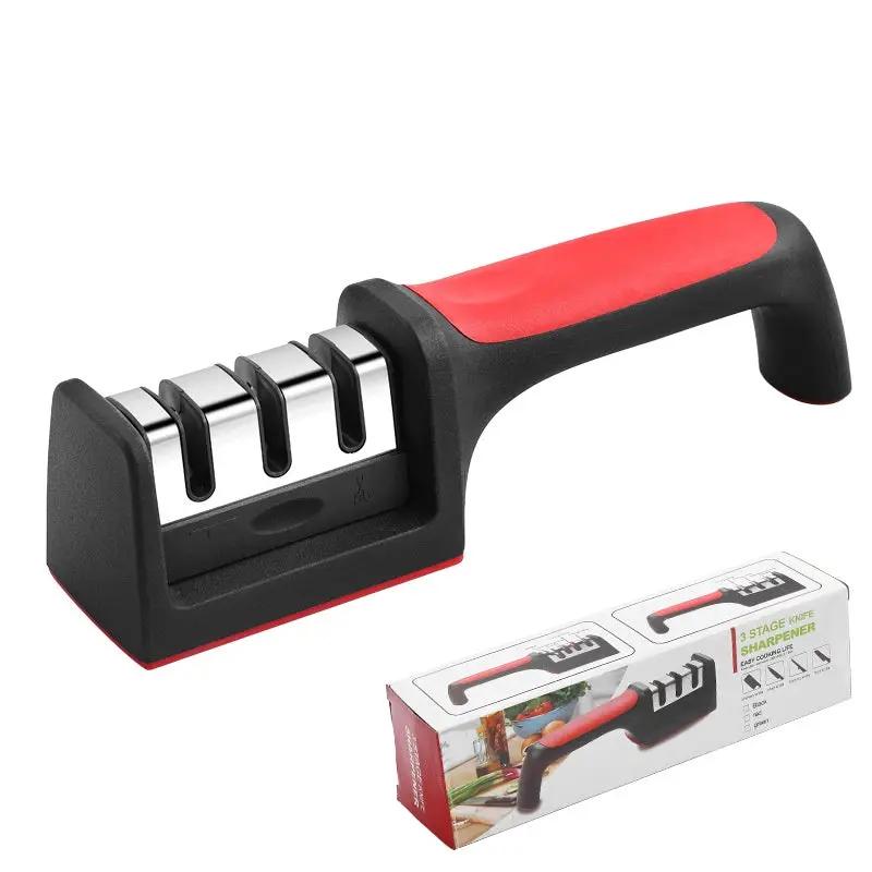 Multi-functional Creative Three-segment Four-part Form Fast Fabulous Sharpening Product 01 Black And Red Three by China Dropship