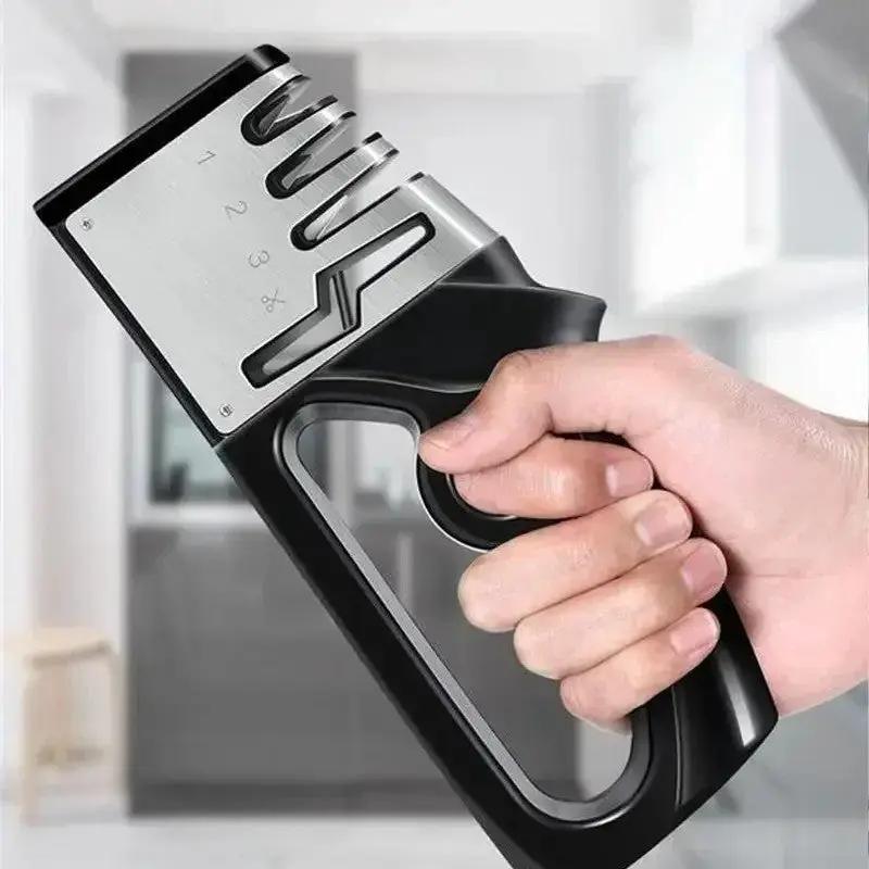 4 In1 Knife Sharpener Kitchen Grinder Diamond Knives For Sharp Scissors Tool UK by China Dropship