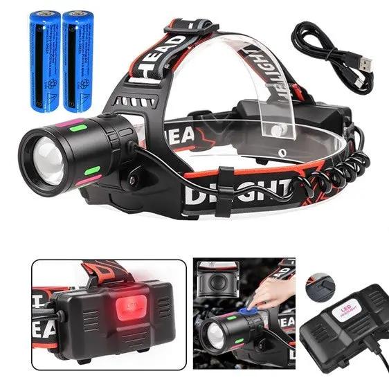 Super Bright High Power LED Headlamp Rechargeable Headlight Camping Head Torch Lamp by China Dropship