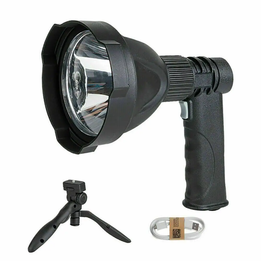 LED Handheld Spotlight Rechargeable Hunting Camping Flashlight by salelink.co.nz