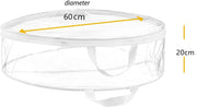 60x20cm Clear Christmas Wreath Storage Bag Packaging Bag by salelink.co.nz