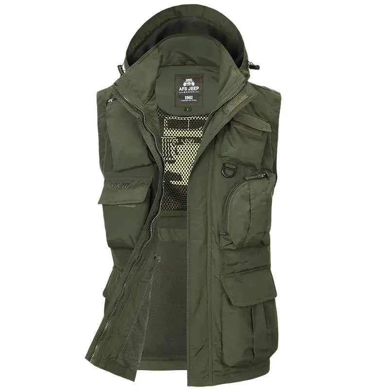 Men's Tactical Jacket with Removable Sleeves - Convertible Vest | Outdoor & Casual Wear by Mead's Supply & Equipment Outfitters limited