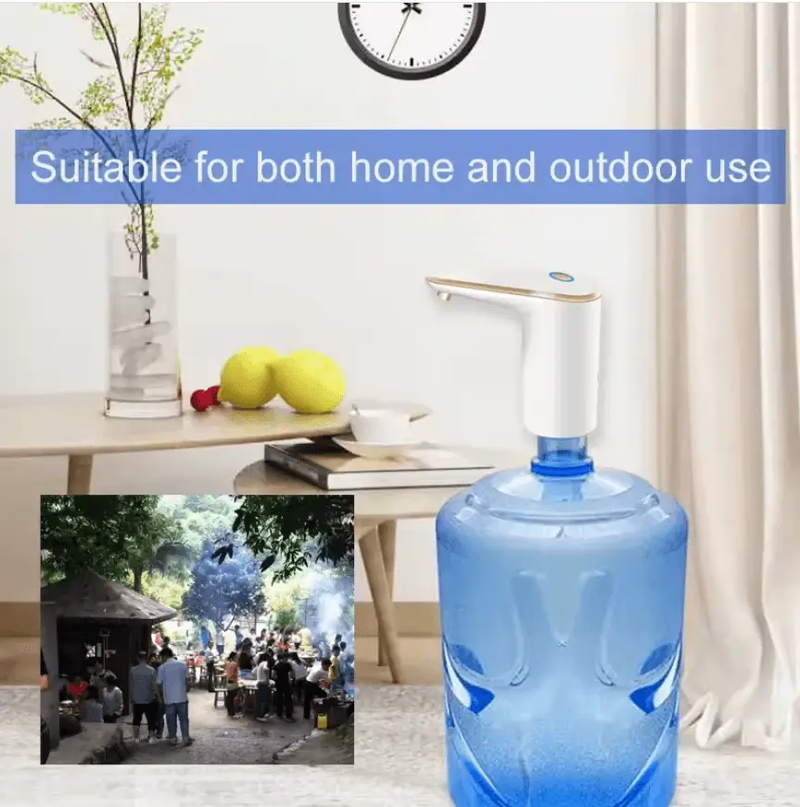 Portable USB Rechargeable Water Bottle Dispenser Pump by techplus