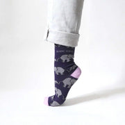 Save the Elephants Bamboo Socks by Barekind NZ