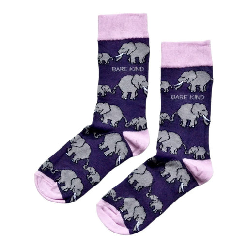 Barekind NZ Socks Save the Elephants Bamboo Socks Save the Elephants Bamboo Socks