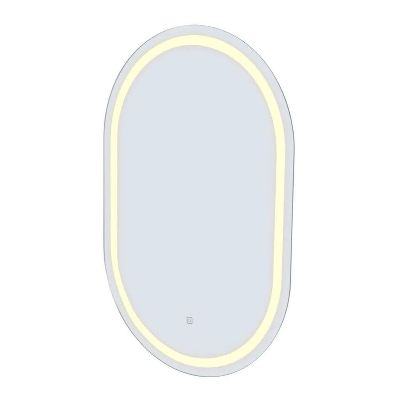 SportZone.co.nz Health & Beauty > Makeup > Makeup Mirrors Embellir 2 LED Wall Mirror With Light 50X75CM Bathroom Decor Oval Mirrors Vanity Embellir 2 LED Wall Mirror With Light 50X75CM Bathroom Decor Oval Mirrors Vanity