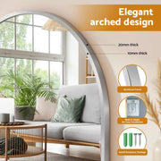 SportZone.co.nz Home & Garden > Decor > Mirrors Embellir 61x41cm Silver Arch Wall Mirror Embellir 61x41cm Silver Arch Wall Mirror