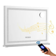 SportZone.co.nz Home & Garden > Decor > Mirrors Embellir Bluetooth Makeup Mirror 58x46cm Hollywood Vanity with LED Light Crystal Embellir Bluetooth Makeup Mirror 58x46cm Hollywood Vanity with LED Light Crystal