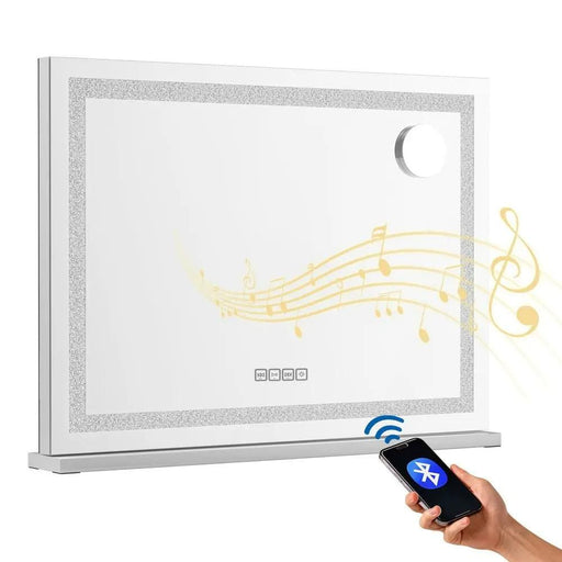 SportZone.co.nz Home & Garden > Decor > Mirrors Embellir Bluetooth Makeup Mirror 58x46cm Hollywood Vanity with LED Light Crystal Embellir Bluetooth Makeup Mirror 58x46cm Hollywood Vanity with LED Light Crystal