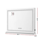 SportZone.co.nz Home & Garden > Decor > Mirrors Embellir Bluetooth Makeup Mirror 58x46cm Hollywood Vanity with LED Light Crystal Embellir Bluetooth Makeup Mirror 58x46cm Hollywood Vanity with LED Light Crystal
