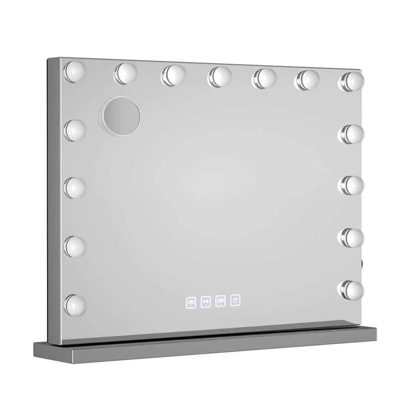 SportZone.co.nz Home & Garden > Decor > Mirrors Embellir Bluetooth Makeup Mirror 58x46cm Hollywood Vanity with LED Light Wall Embellir Bluetooth Makeup Mirror 58x46cm Hollywood Vanity with LED Light Wall