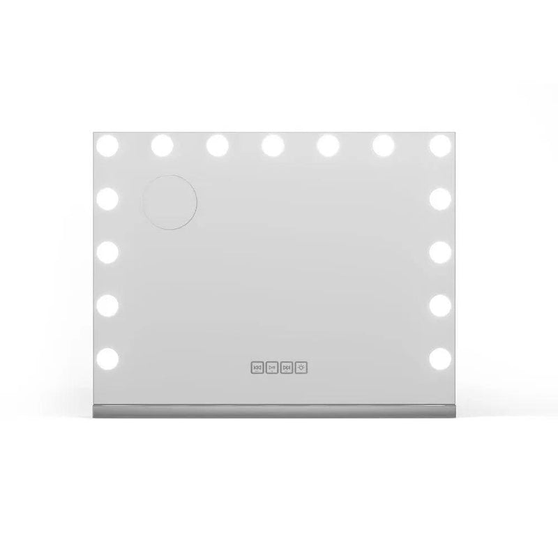 SportZone.co.nz Home & Garden > Decor > Mirrors Embellir Bluetooth Makeup Mirror 58x46cm Hollywood Vanity with LED Light Wall Embellir Bluetooth Makeup Mirror 58x46cm Hollywood Vanity with LED Light Wall