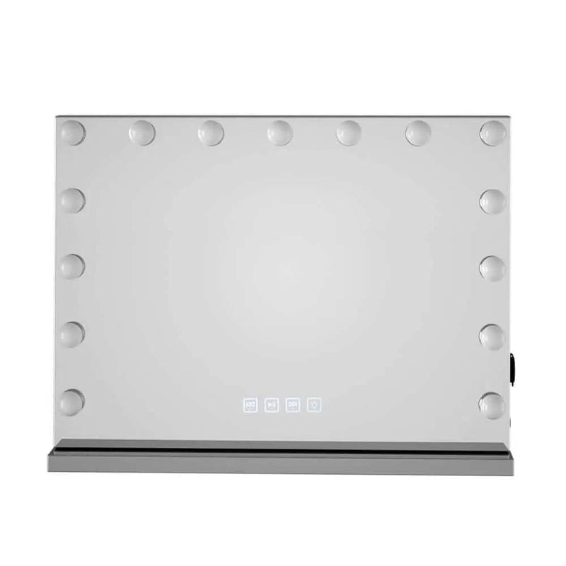 SportZone.co.nz Home & Garden > Decor > Mirrors Embellir Bluetooth Makeup Mirror 58x46cm Hollywood Vanity with LED Light Wall Embellir Bluetooth Makeup Mirror 58x46cm Hollywood Vanity with LED Light Wall