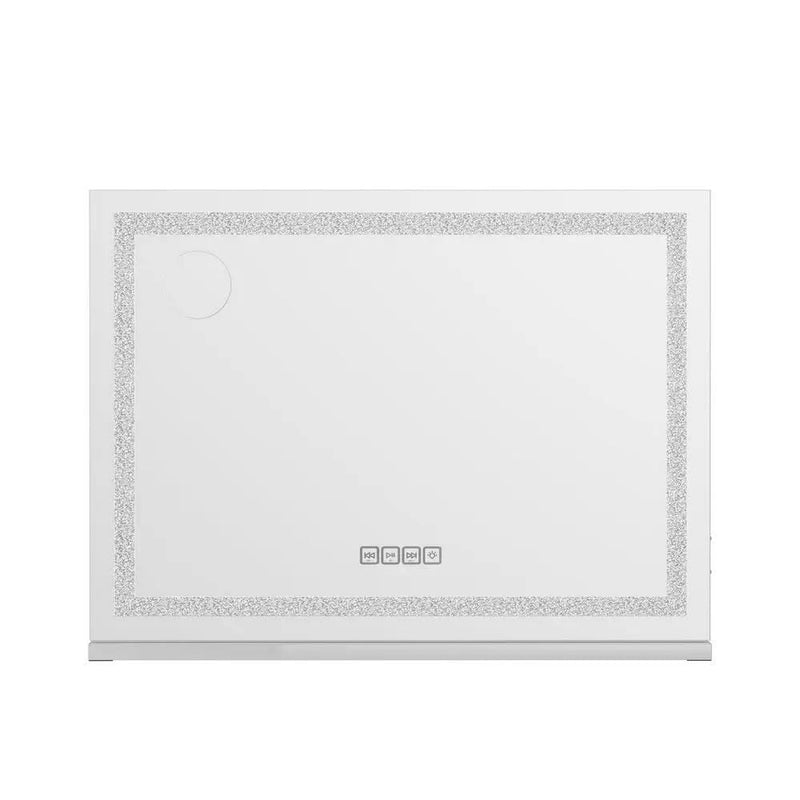 SportZone.co.nz Home & Garden > Decor > Mirrors Embellir Bluetooth Makeup Mirror 80x58cm Hollywood Vanity with LED Light Crystal Embellir Bluetooth Makeup Mirror 80x58cm Hollywood Vanity with LED Light Crystal