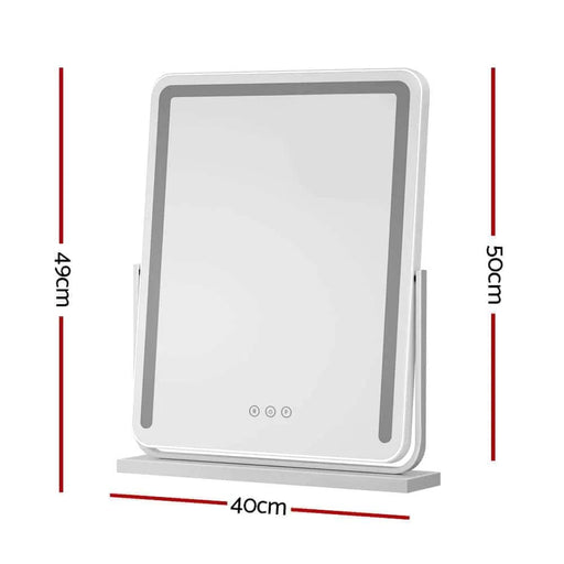 SportZone.co.nz Home & Garden > Decor > Mirrors Embellir Makeup Mirror 40x50cm Hollywood Vanity with LED Light Strip Rotation Embellir Makeup Mirror 40x50cm Hollywood Vanity with LED Light Strip Rotation