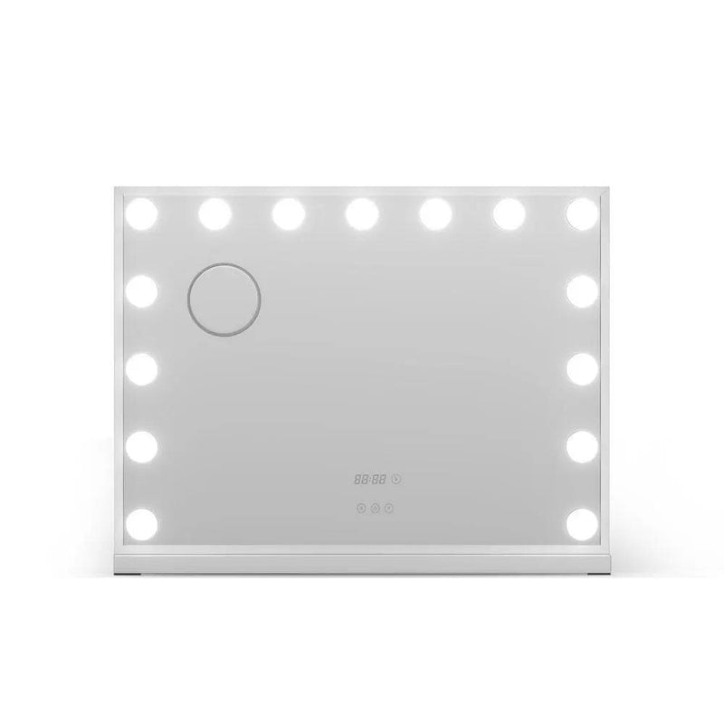 SportZone.co.nz Home & Garden > Decor > Mirrors Embellir Makeup Mirror 58x45cm Hollywood Vanity with LED Light Tabletop White Embellir Makeup Mirror 58x45cm Hollywood Vanity with LED Light Tabletop White