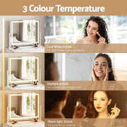 SportZone.co.nz Health & Beauty > Makeup > Makeup Mirrors Embellir Makeup Mirror 58x46cm 360～ Rotatable Vanity Mirror with Lights Bright Light Strip Adjustable Embellir Makeup Mirror 58x46cm 360～ Rotatable Vanity Mirror with Lights Bright Light Strip Adjustable