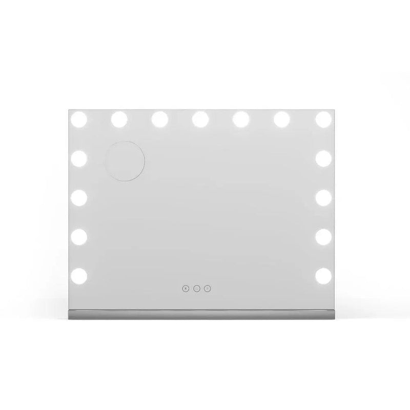 SportZone.co.nz Home & Garden > Decor > Mirrors Embellir Makeup Mirror 58x46cm Hollywood Vanity with LED Light Tabletop Wall Embellir Makeup Mirror 58x46cm Hollywood Vanity with LED Light Tabletop Wall