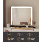 SportZone.co.nz Health & Beauty > Makeup > Makeup Mirrors Embellir Makeup Mirror 60x50cm Hollywood Vanity with LED Light Tabletop Black Embellir Makeup Mirror 60x50cm Hollywood Vanity with LED Light Tabletop Black