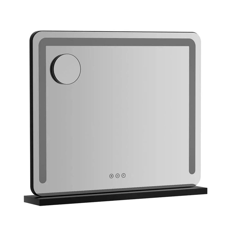 SportZone.co.nz Health & Beauty > Makeup > Makeup Mirrors Embellir Makeup Mirror 60x50cm Hollywood Vanity with LED Light Tabletop Black Embellir Makeup Mirror 60x50cm Hollywood Vanity with LED Light Tabletop Black