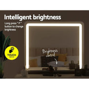 SportZone.co.nz Health & Beauty > Makeup > Makeup Mirrors Embellir Makeup Mirror 60x50cm Hollywood Vanity with LED Light Tabletop Black Embellir Makeup Mirror 60x50cm Hollywood Vanity with LED Light Tabletop Black