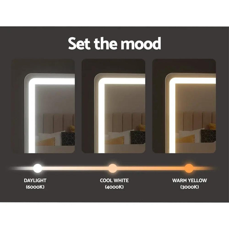 SportZone.co.nz Health & Beauty > Makeup > Makeup Mirrors Embellir Makeup Mirror 60x50cm Hollywood Vanity with LED Light Tabletop Black Embellir Makeup Mirror 60x50cm Hollywood Vanity with LED Light Tabletop Black
