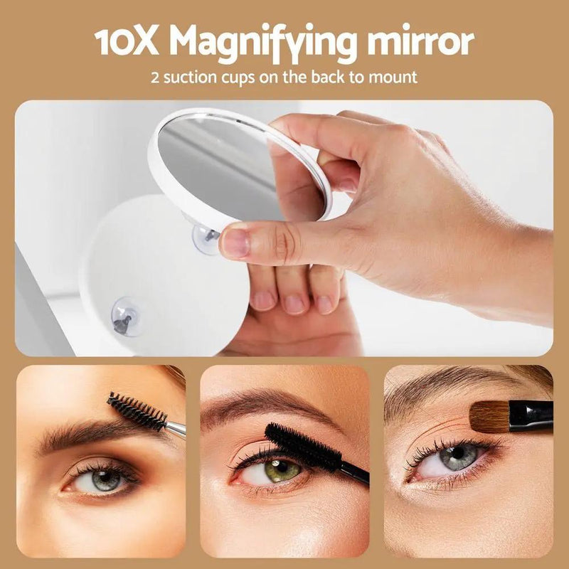 SportZone.co.nz Health & Beauty > Makeup > Makeup Mirrors Embellir Makeup Mirror 60x50cm Hollywood Vanity with LED Light Tabletop Black Embellir Makeup Mirror 60x50cm Hollywood Vanity with LED Light Tabletop Black