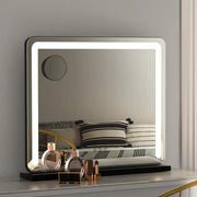 SportZone.co.nz Health & Beauty > Makeup > Makeup Mirrors Embellir Makeup Mirror 60x50cm Hollywood Vanity with LED Light Tabletop Black Embellir Makeup Mirror 60x50cm Hollywood Vanity with LED Light Tabletop Black