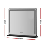 SportZone.co.nz Health & Beauty > Makeup > Makeup Mirrors Embellir Makeup Mirror 60x50cm Hollywood Vanity with LED Light Tabletop Black Embellir Makeup Mirror 60x50cm Hollywood Vanity with LED Light Tabletop Black