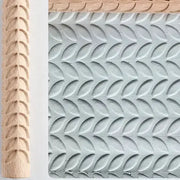 Habicare SS Embossed Wooden Rolling Pin for Clay & Pottery (different types available) Embossed Wooden Rolling Pin for Clay & Pottery (different types available)