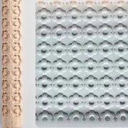 Habicare SS Embossed Wooden Rolling Pin for Clay & Pottery (different types available) Embossed Wooden Rolling Pin for Clay & Pottery (different types available)