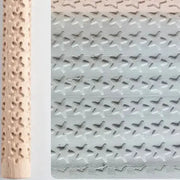 Habicare SS Embossed Wooden Rolling Pin for Clay & Pottery (different types available) Embossed Wooden Rolling Pin for Clay & Pottery (different types available)